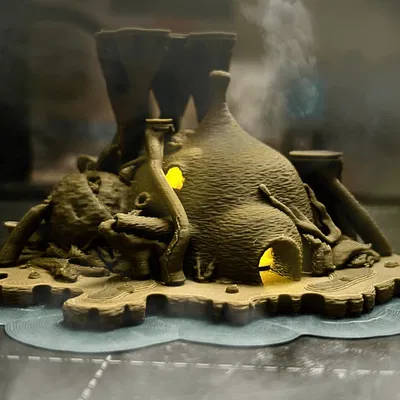 Mô hình căn chòi của Yoda trên Dagobah - Star Wars