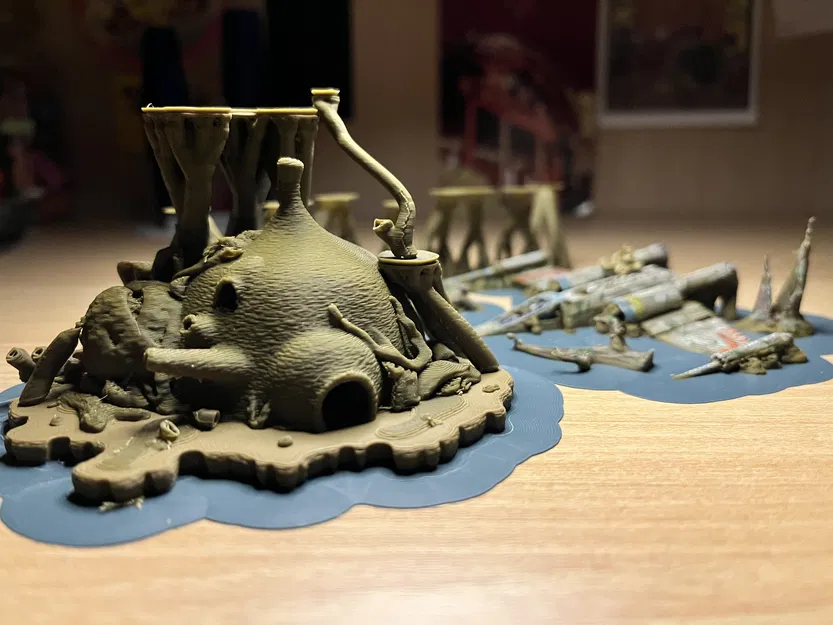 Mô hình căn chòi của Yoda trên Dagobah - Star Wars - Image 5