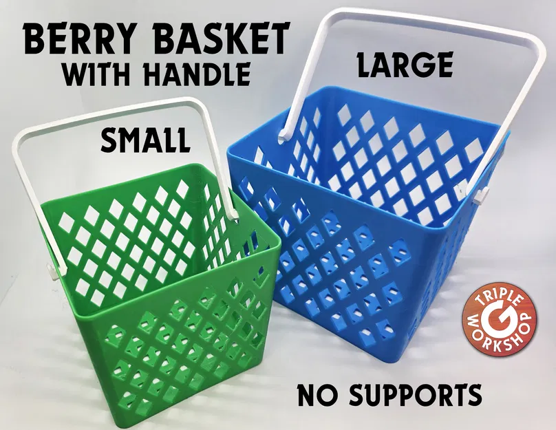 Giỏ đựng đồ 3D Berry Basket có quai xách tiện dụng - Image 1