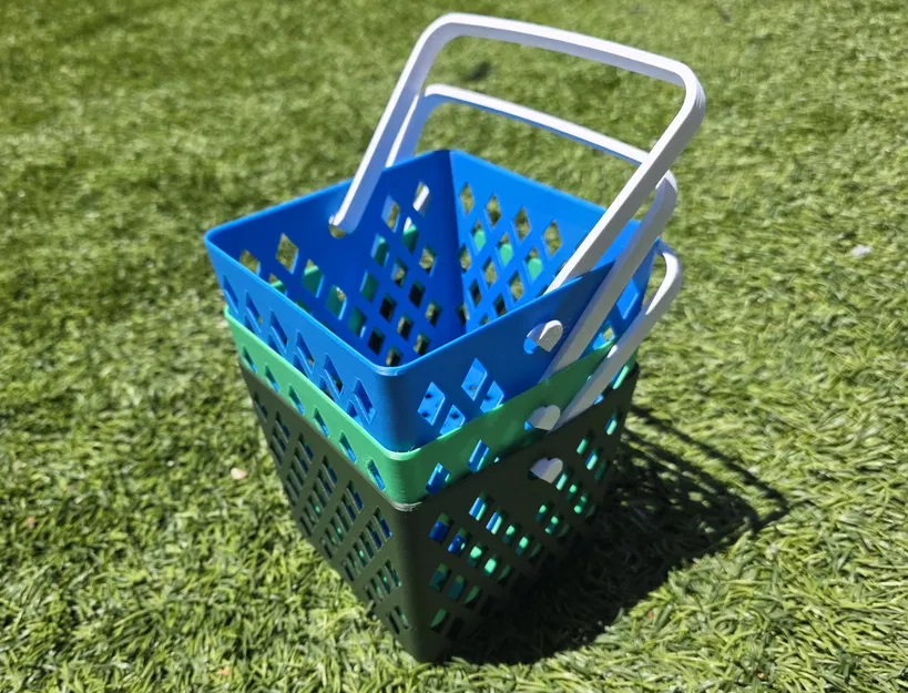 Giỏ đựng đồ 3D Berry Basket có quai xách tiện dụng - Image 6