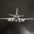 Mô hình trang trí tường hình máy bay in 3D tinh tế - Thumbnail 2