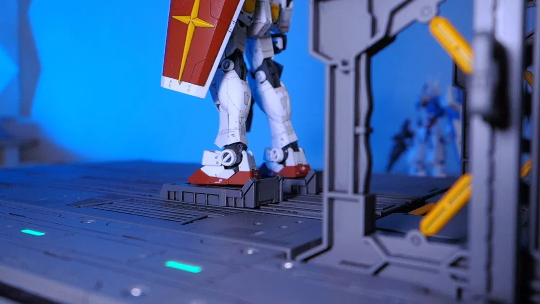 Bộ phận mô hình hóa bệ phóng Gunpla tích hợp động cơ và đèn LED - Image 3