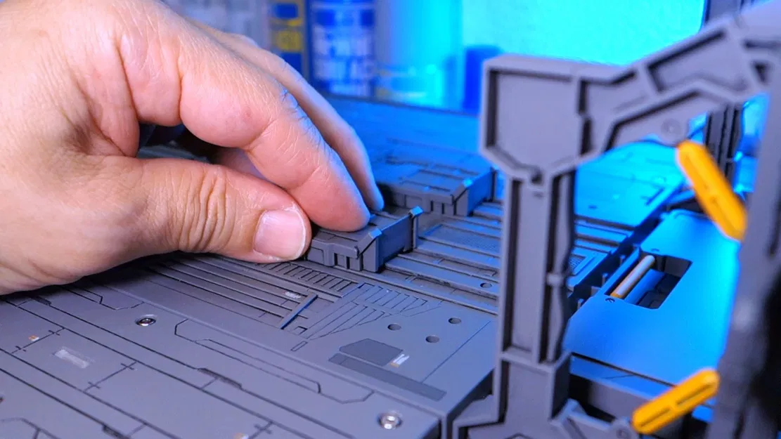 Bộ phận mô hình hóa bệ phóng Gunpla tích hợp động cơ và đèn LED - Image 7