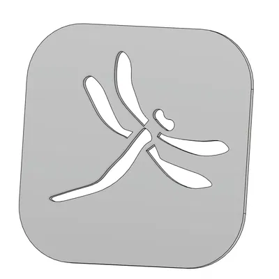 Bộ khuôn vẽ (stencil) 3D chủ đề thiên nhiên