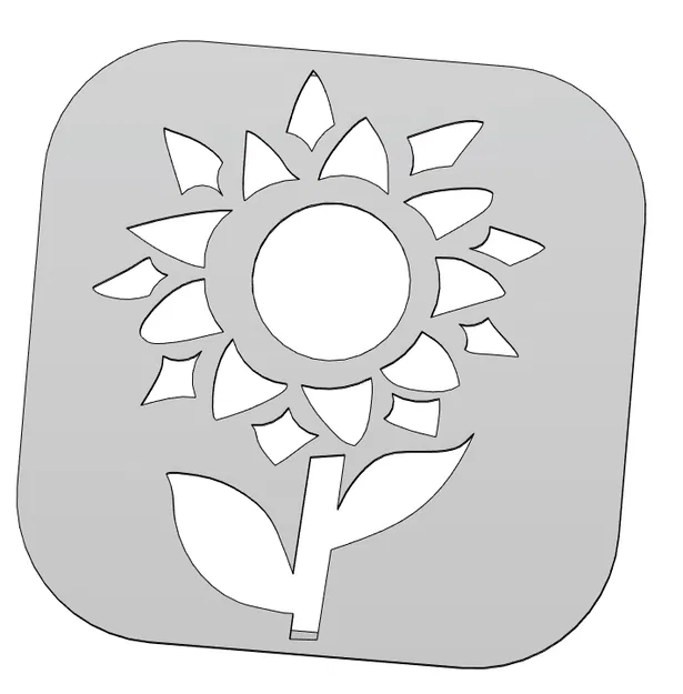 Bộ khuôn vẽ (stencil) 3D chủ đề thiên nhiên - Image 8