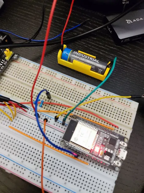 Đế giữ pin AA dùng với cáp DuPont - Image 2