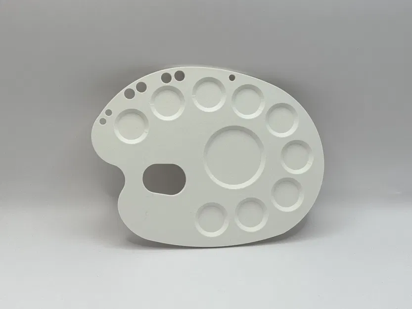 Khay Pha Màu Nghệ Thuật (Painters Palette) In 3D Độc Đáo - Image 1