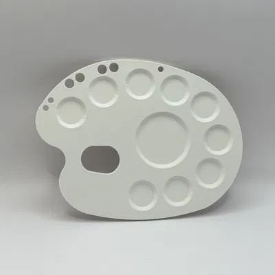 Khay Pha Màu Nghệ Thuật (Painters Palette) In 3D Độc Đáo