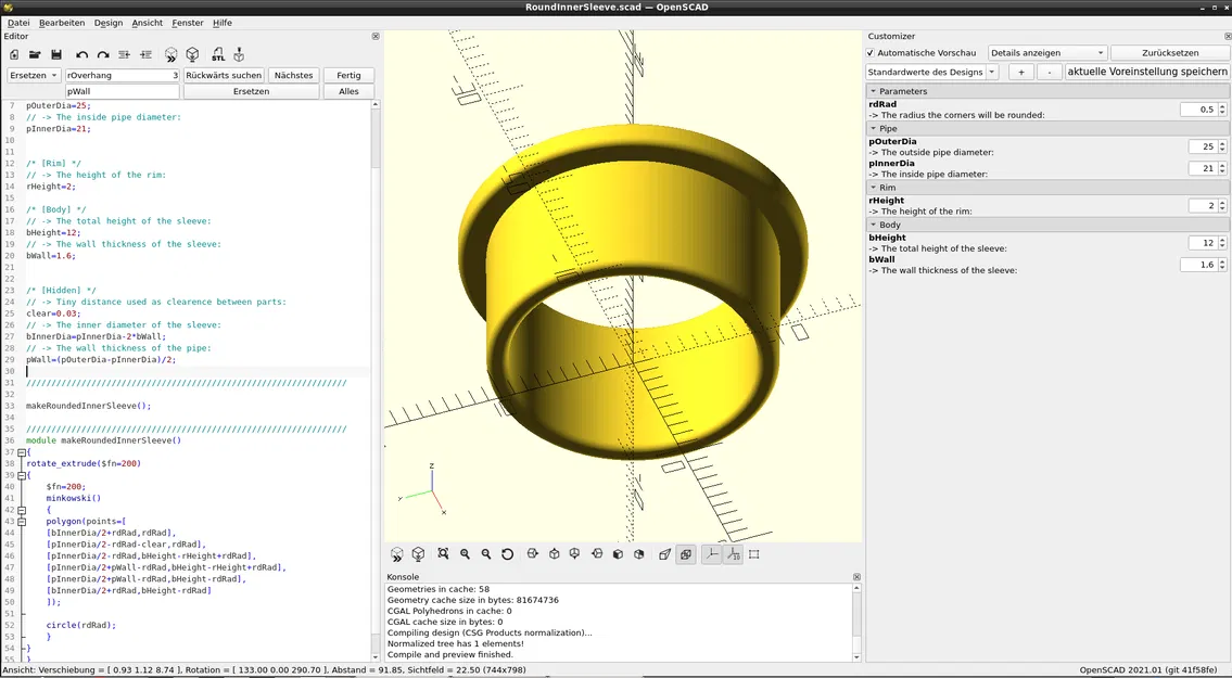 Bạc lót ống Parametric (Parametric Conduit Bushing) - Thiết kế tùy chỉnh - Image 2