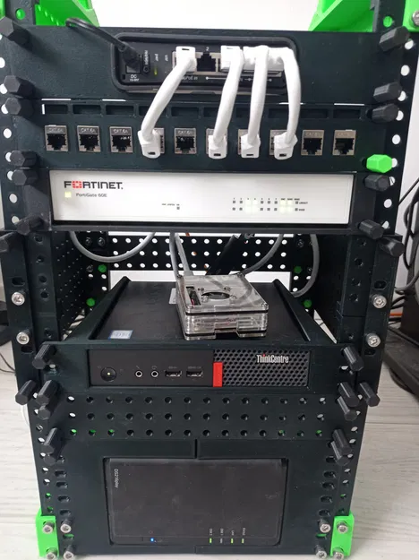 Giá đỡ 3D chuyên dụng cho Fortigate 60E gắn tủ rack 10 inch - Image 1