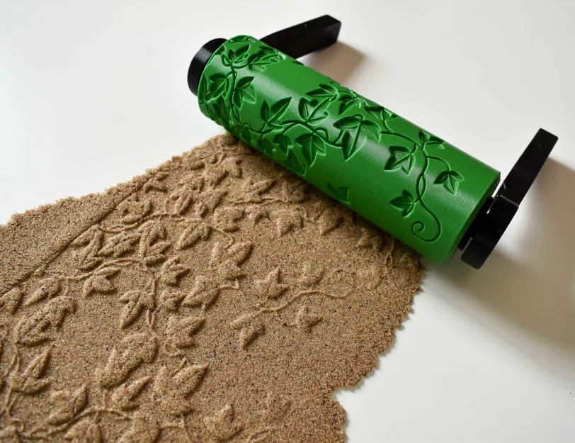 Con lăn tạo vân - Họa tiết lá thường xuân (Nature Ivy Leaves) - Image 1