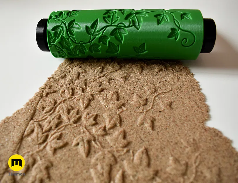 Con lăn tạo vân - Họa tiết lá thường xuân (Nature Ivy Leaves) - Image 2