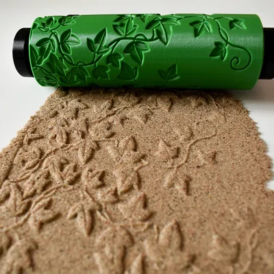 Con lăn tạo vân - Họa tiết lá thường xuân (Nature Ivy Leaves)