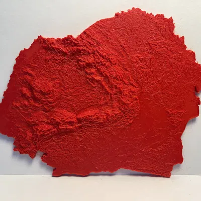 Mô hình bản đồ địa hình 3D Greater Romania chi tiết