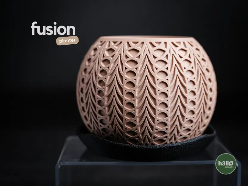 fusion · planter - Chậu cây tối giản hiện đại kèm khay hứng nước - Image 1