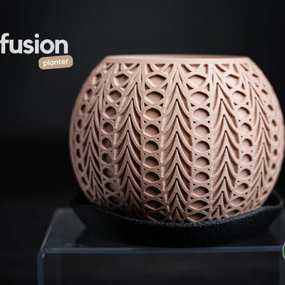 fusion · planter - Chậu cây tối giản hiện đại kèm khay hứng nước