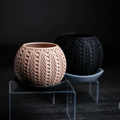 fusion · planter - Chậu cây tối giản hiện đại kèm khay hứng nước