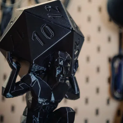 Mô hình Atlas D20 Low-Poly cho game DnD