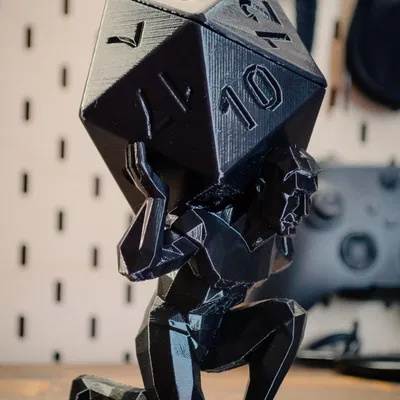 Mô hình Atlas D20 Low-Poly cho game DnD