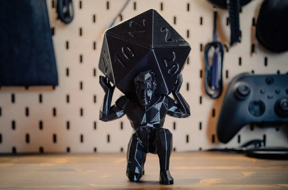 Mô hình Atlas D20 Low-Poly cho game DnD - Image 4