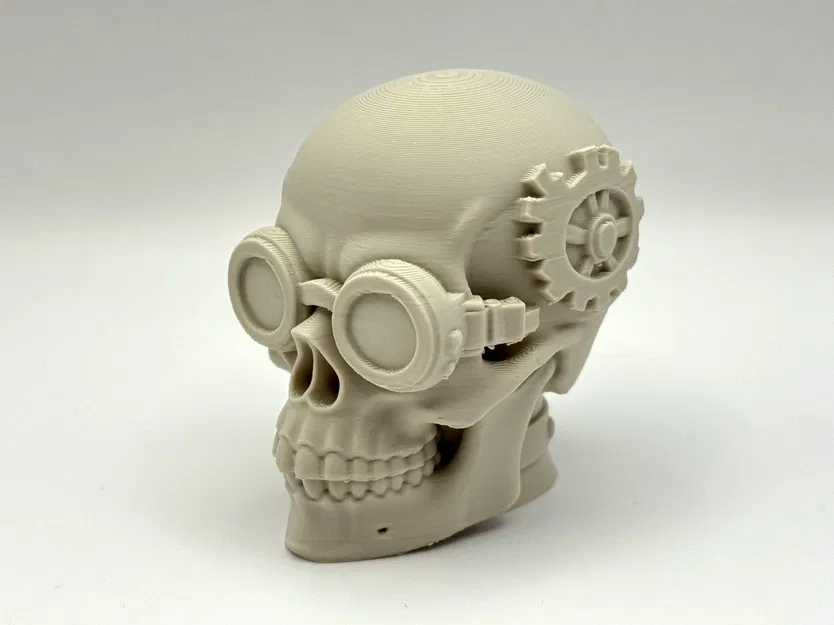 Tượng đầu lâu Steampunk Bonehead nghệ thuật in 3D đẹp mắt - Image 1