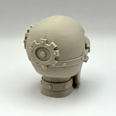 Tượng đầu lâu Steampunk Bonehead nghệ thuật in 3D đẹp mắt