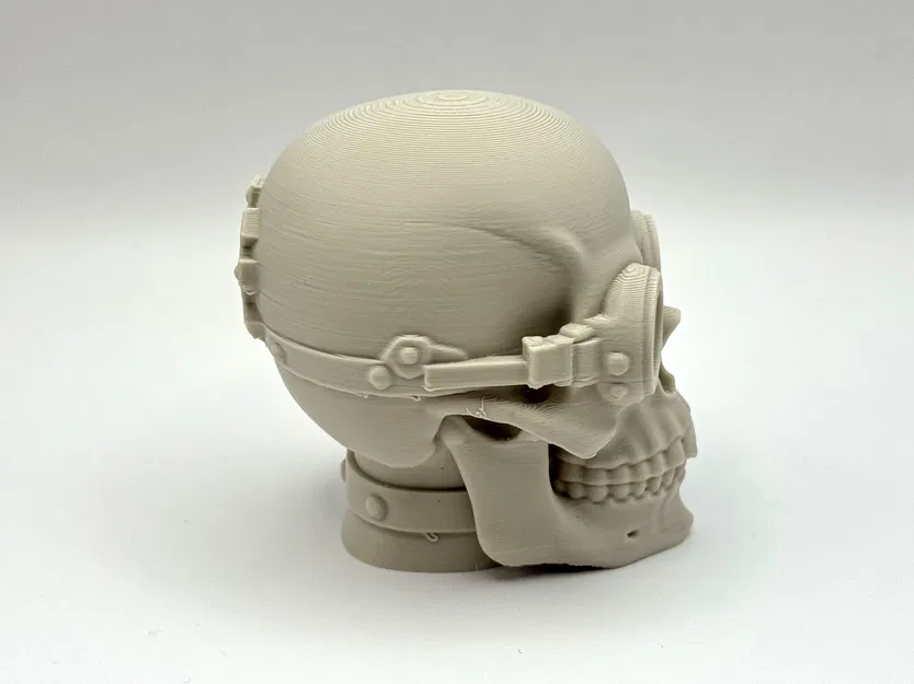 Tượng đầu lâu Steampunk Bonehead nghệ thuật in 3D đẹp mắt - Image 3
