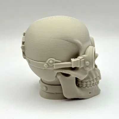 Tượng đầu lâu Steampunk Bonehead nghệ thuật in 3D đẹp mắt