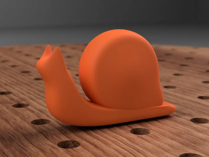 Mô hình ốc sên 3D đơn giản, dễ in trang trí bàn làm việc - Image 3