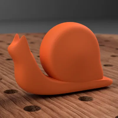 Mô hình ốc sên 3D đơn giản, dễ in trang trí bàn làm việc