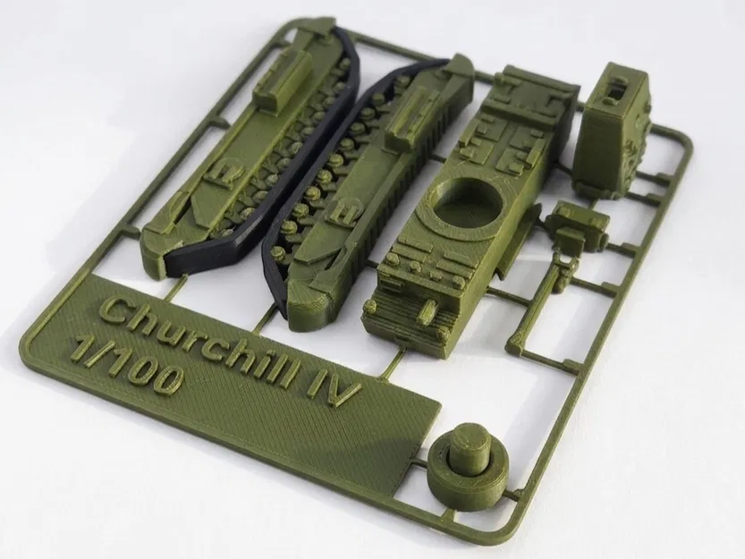 Mô hình Kit Card xe tăng Churchill IV - Image 2