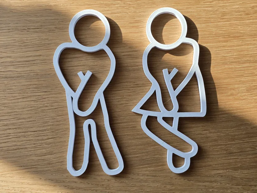 Bảng hiệu cửa toilet nam nữ v2 - Image 1