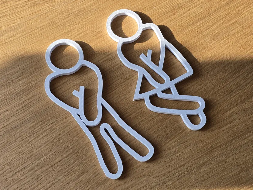 Bảng hiệu cửa toilet nam nữ v2 - Image 2