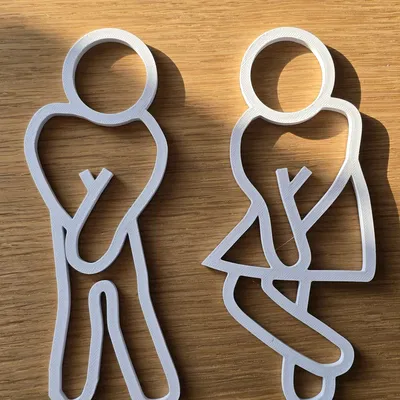 Bảng hiệu cửa toilet nam nữ v2