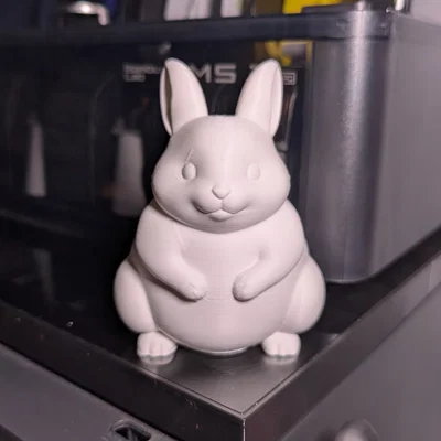 Mô hình chú thỏ mập đáng yêu (Little Fat Bunny) trang trí bàn làm việc