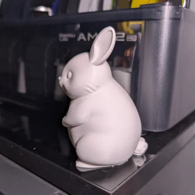 Mô hình chú thỏ mập đáng yêu (Little Fat Bunny) trang trí bàn làm việc