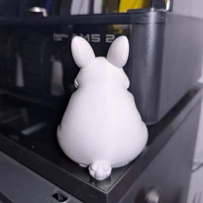 Mô hình chú thỏ mập đáng yêu (Little Fat Bunny) trang trí bàn làm việc