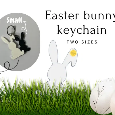 Móc khóa hình chú thỏ Phục Sinh (Easter bunny keychain) dễ thương