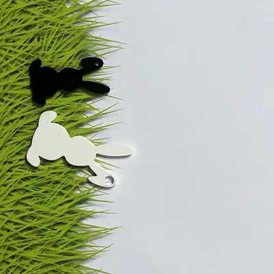 Móc khóa hình chú thỏ Phục Sinh (Easter bunny keychain) dễ thương