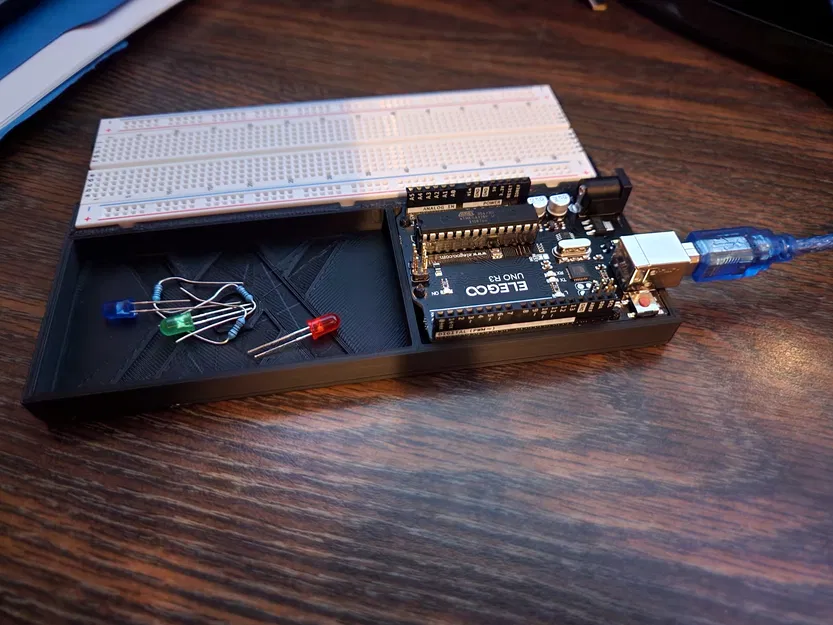 Khung cố định cho Elegoo Arduino Uno R3 và Breadboard - Image 1