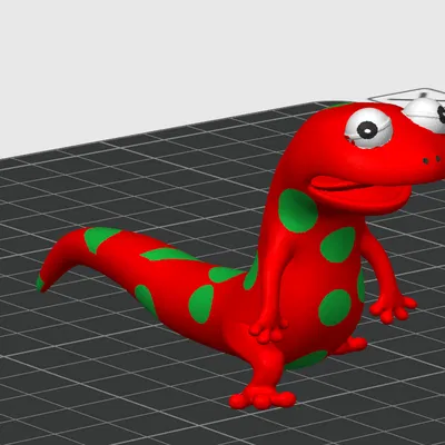 Mô hình thằn lằn (Lizard) 3D vui nhộn cho người mới bắt đầu