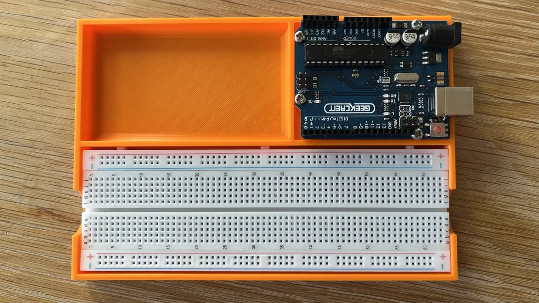 Khay gắn Arduino Uno và Breadboard - Image 1
