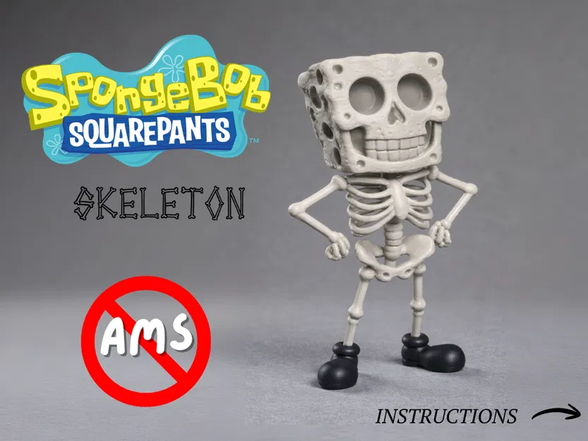 Spongebob phiên bản bộ xương | không cần AMS - Image 1