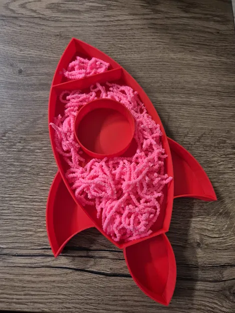 Khay đồ chơi cảm giác hình tên lửa cho bé phát triển kỹ năng - Image 1