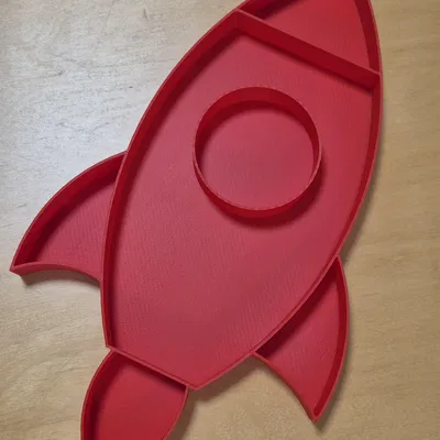 Khay đồ chơi cảm giác hình tên lửa cho bé phát triển kỹ năng