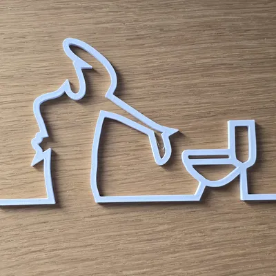 Bảng hiệu nhà vệ sinh (Nam & Nữ) v3