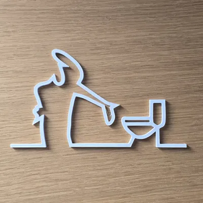 Bảng hiệu nhà vệ sinh (Nam & Nữ) v3