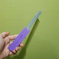 Mô hình dao bướm 3D an toàn (Butterfly Knife) - Đồ chơi Fidget độc đáo - Thumbnail 1