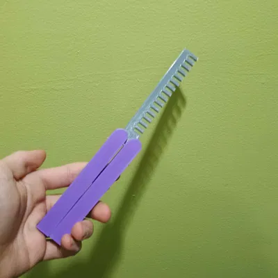 Mô hình dao bướm 3D an toàn (Butterfly Knife) - Đồ chơi Fidget độc đáo