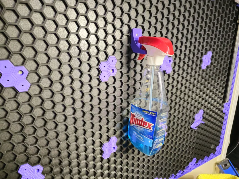 Giá treo bình xịt đơn giản cho Honeycomb Storage Wall - Image 4